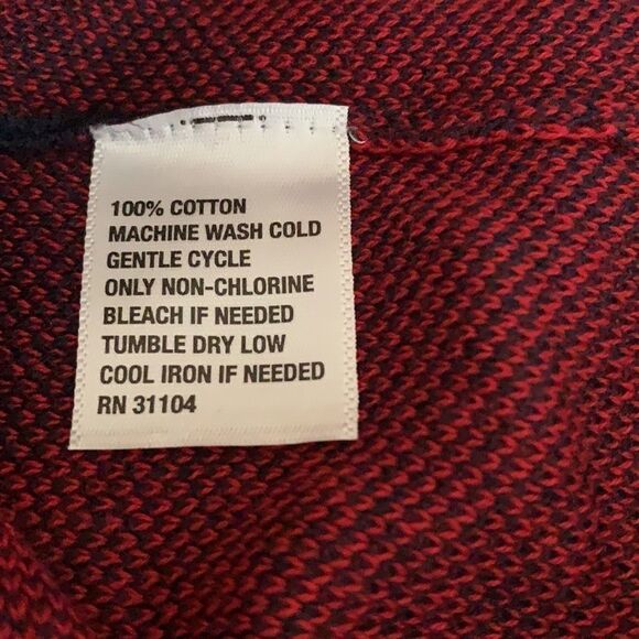 Crown & Ivy black and red checkerboard pattern long sleeve crewneck sweater - Picture 6 of 8